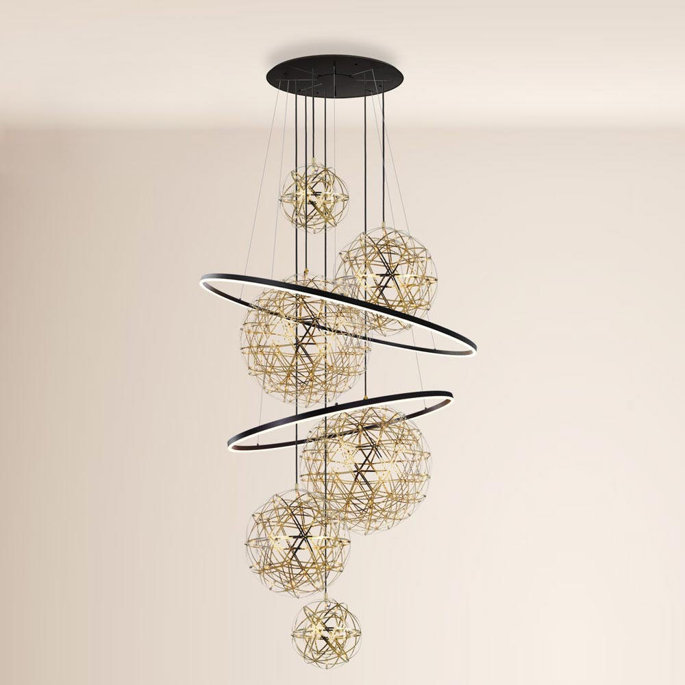 LED-GALERIELEUCHTE Fusion Schwarz/Schwarz - Schwarz, Metall (150/150/500cm) - s.luce