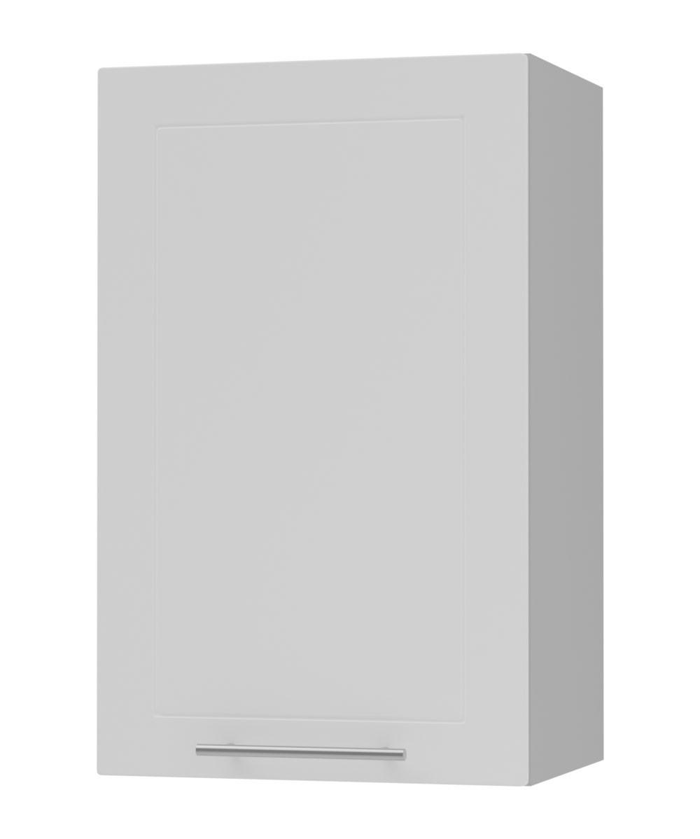 KÜCHENHÄNGESCHRANK Kvantum W2/45 Weiß Matt / Grau Matt 45 / 32,5 / 72cm - Weiß/Grau, Holz/Holzwerkstoff (45/72/32.5cm) - Feldmann-Wohnen
