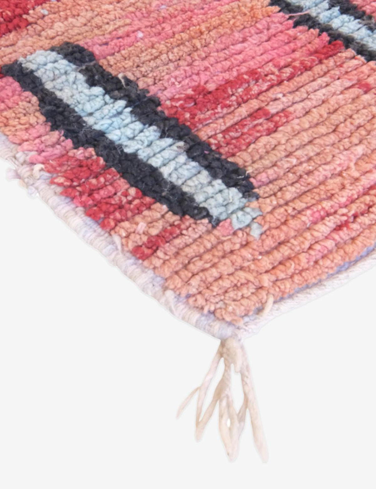 BERBERTEPPICH Teppichläufer marokkanisch grafisch aus Wolle rosa - Pink, Naturmaterialien (200/300cm) - AFK Living