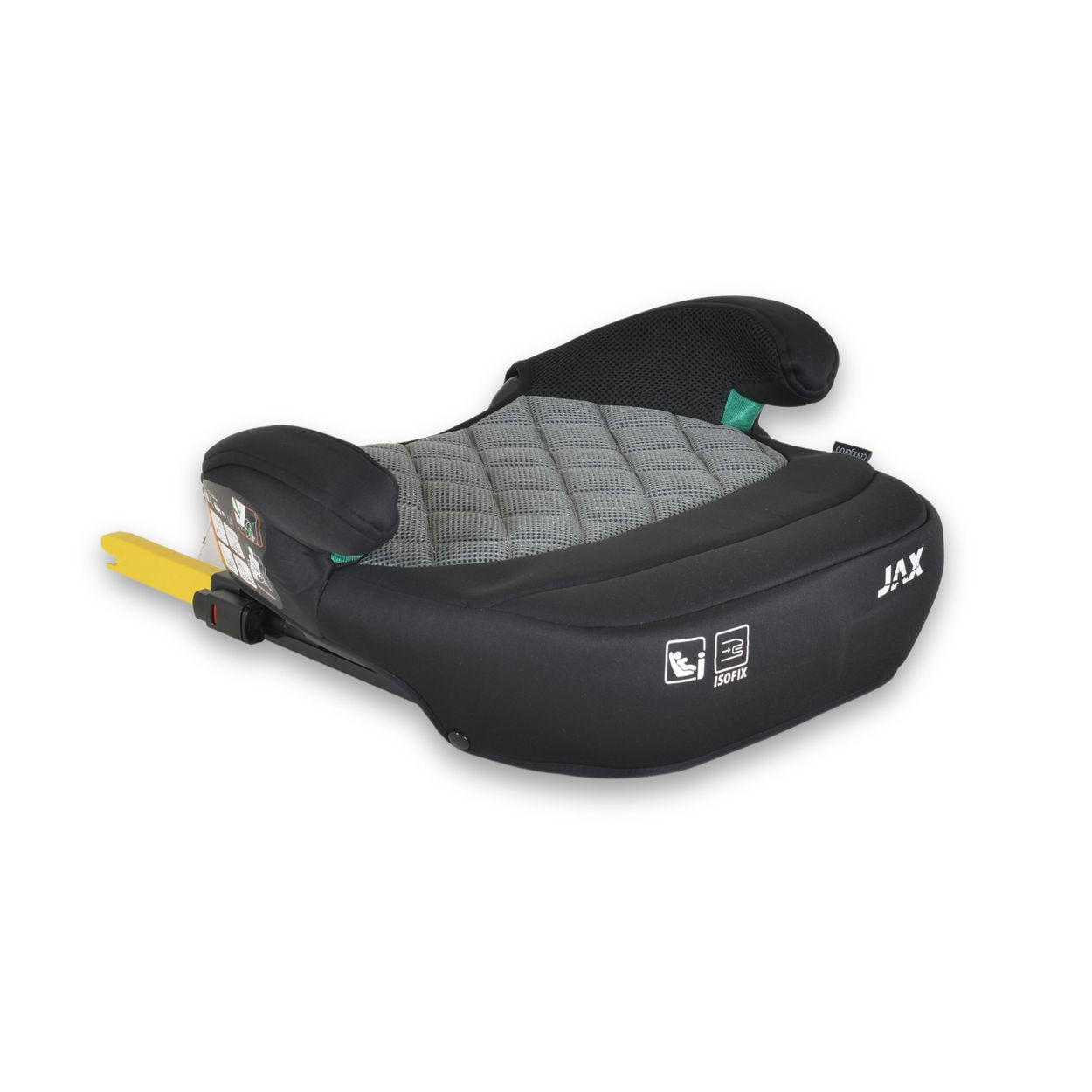 SITZERHÖHUNG Jax i-Size grau 125-150cm Gruppe 3 Isofix Top Tether - Grau, Kunststoff (45/32/41cm) - Cangaroo