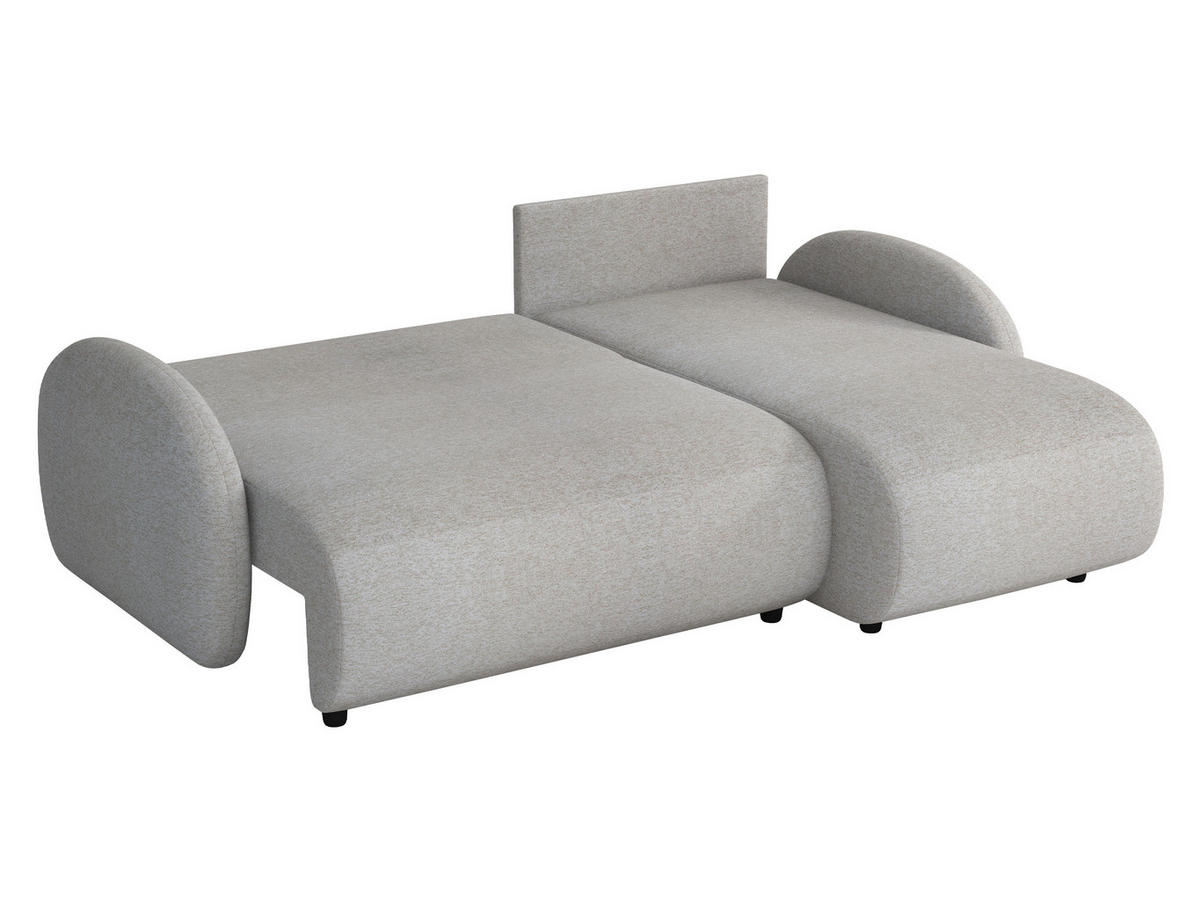 ECKSOFA Dream L - Creme/Schwarz, Holz/Kunststoff (233/160cm) - MIRJAN24
