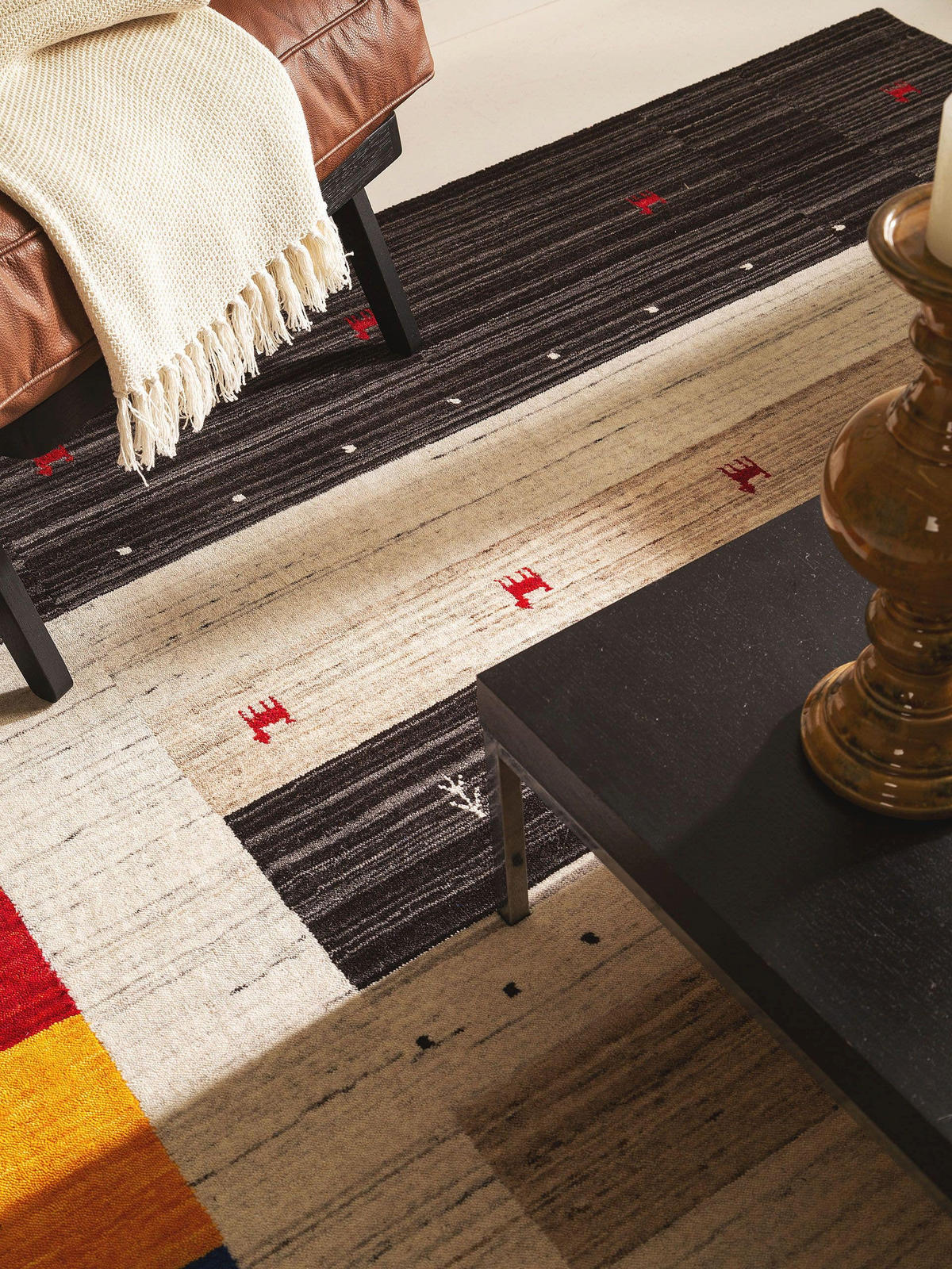 WOLLTEPPICH Jamal Multicolor 120x170 cm - Multicolor, Textil (120/170cm) - benuta Nest