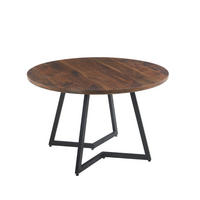 COUCHTISCH 110/110/75 cm mit Metallbeinen DE-39989 Natur - Walnussfarben, Holzwerkstoff (110/110/75cm) - ComfortXL