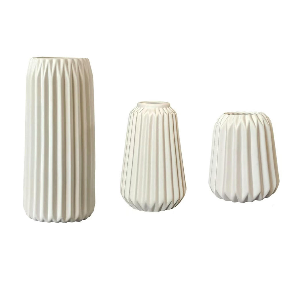 VASE Keramik - Weiß, Keramik (24.5cm) - LIBRATON