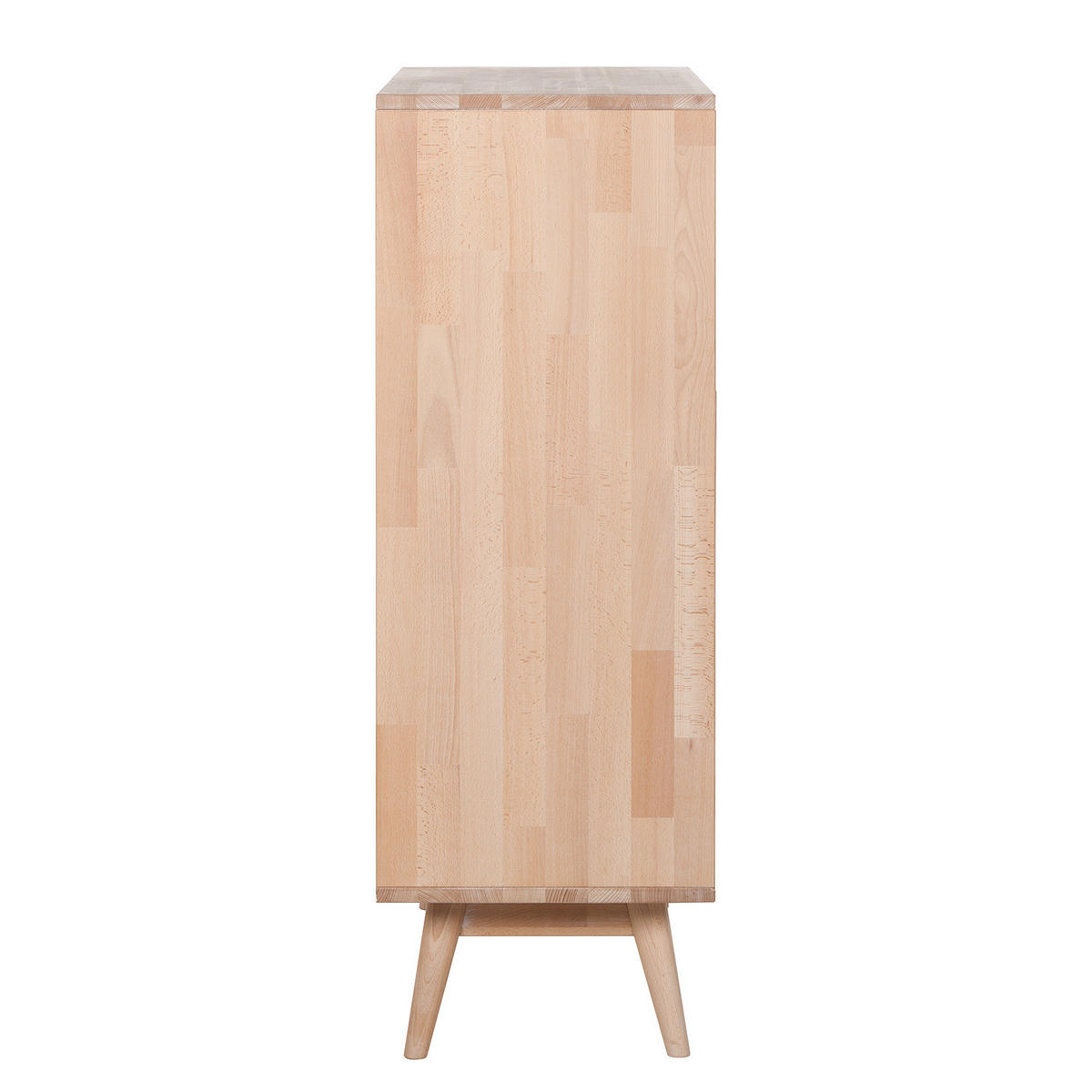HIGHBOARD - Massivholz - Buchefarben, Holz (80/115/40cm) - home24