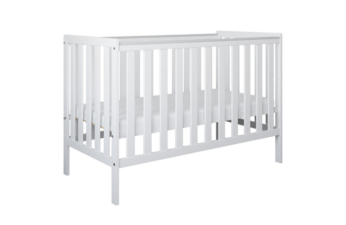BABYBETT Lio - Weiß, Holzwerkstoff (60/120cm) - kiki design