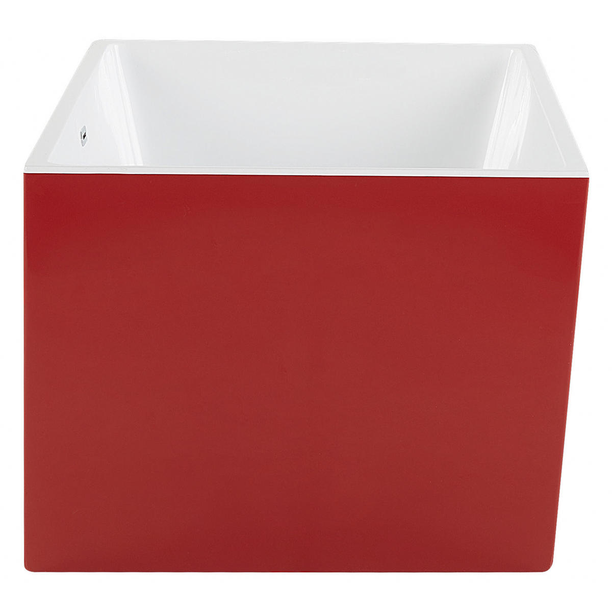 BADEWANNE FREISTEHEND 81x170x60 cm rot Rios - Rot, Kunststoff (81/60/170cm) - Beliani