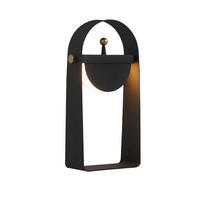 LED stolní lampa Abich 12,5/6/6,5 cm - černá, kov (12.5/6/6.5cm) - Nettlife