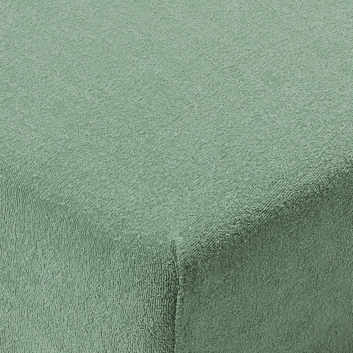 FROTTEE Spannbettlaken Oeko-TEX zertifiziert, 100x200x30cm, Grün - Grün, Textil (100/200cm) - Blumtal