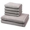 FROTTIERSET Superwuschel 6-teilig - Taupe, Textil (50/100cm) - MÖVE