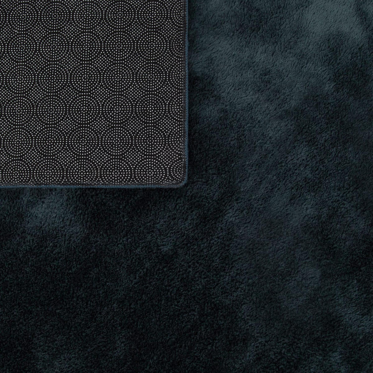 FLACHWEBETEPPICH Navy Ø 120 cm - Blau, Kunststoff (120/120cm) - TT Home