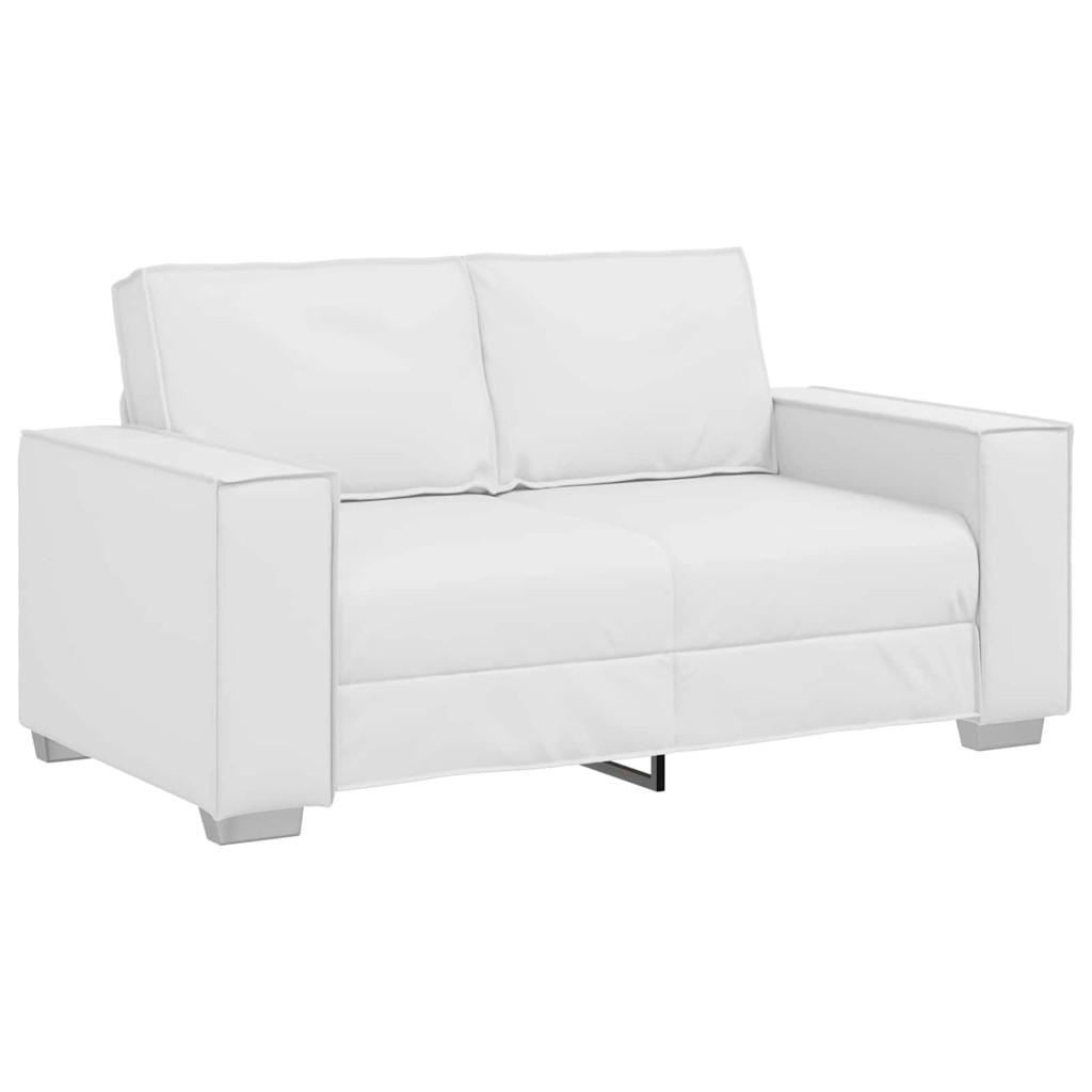 ZWEISITZER-SOFA Weiss 160 Cm Kunstleder - Weiß, Leder (78/84/160cm) - vidaXL