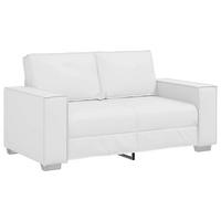 ZWEISITZER-SOFA Weiss 160 Cm Kunstleder - Weiß, Leder (78/84/160cm) - vidaXL