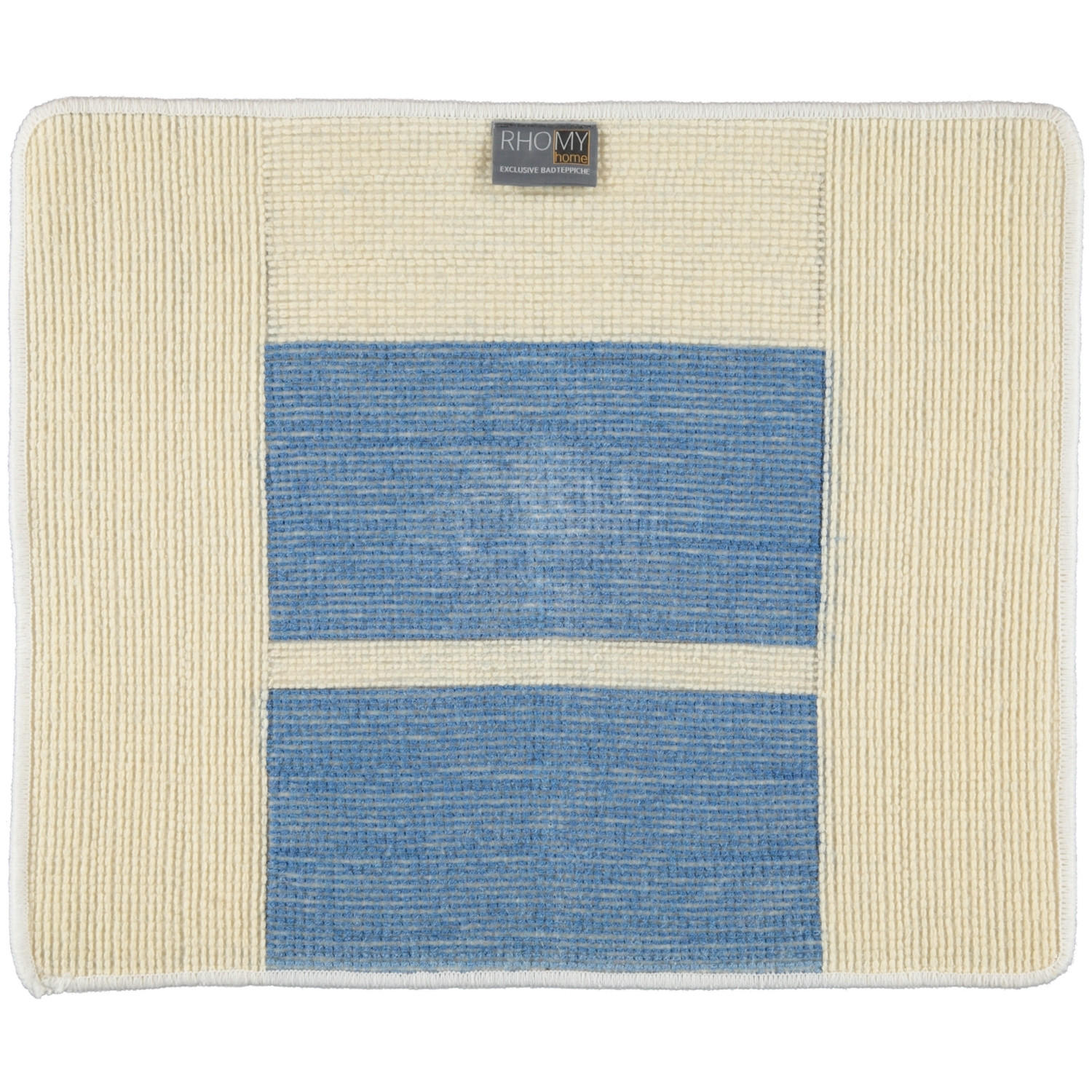 BADTEPPICH LIBERTY WEISS-BLAU - 844 - Blau, Textil (50/60cm) - Rhomtuft