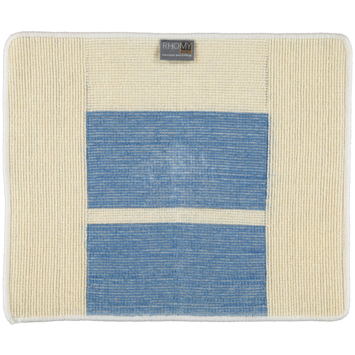 BADTEPPICH LIBERTY WEISS-BLAU - 844 - Blau, Textil (50/60cm) - Rhomtuft