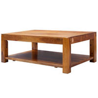 COUCHTISCH Akazie 120x75x45 honig lackiert OXFORD #0318 - Braun, Holz (120/75/45cm) - Massivmoebel24