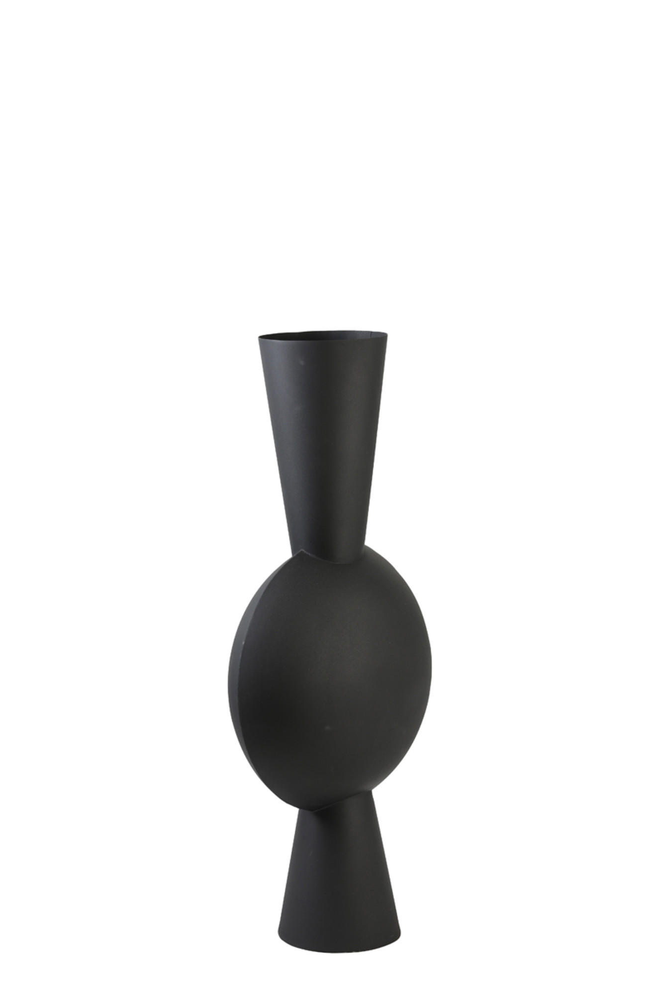 VASE Kavandu Schwarz 37,5/22/81 cm - Schwarz, Metall (79.5cm) - Light & Living