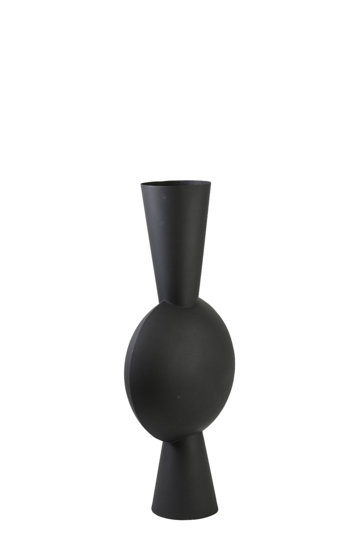 VASE Kavandu Schwarz 37,5/22/81 cm - Schwarz, Metall (79.5cm) - Light & Living
