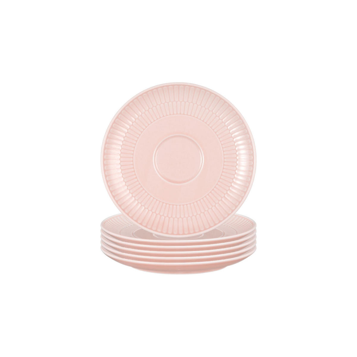 KOMBI-UNTERTASSEN Amina Rosé ø 16 cm 6er Set - Rosa, Keramik (16cm) - Seltmann Weiden