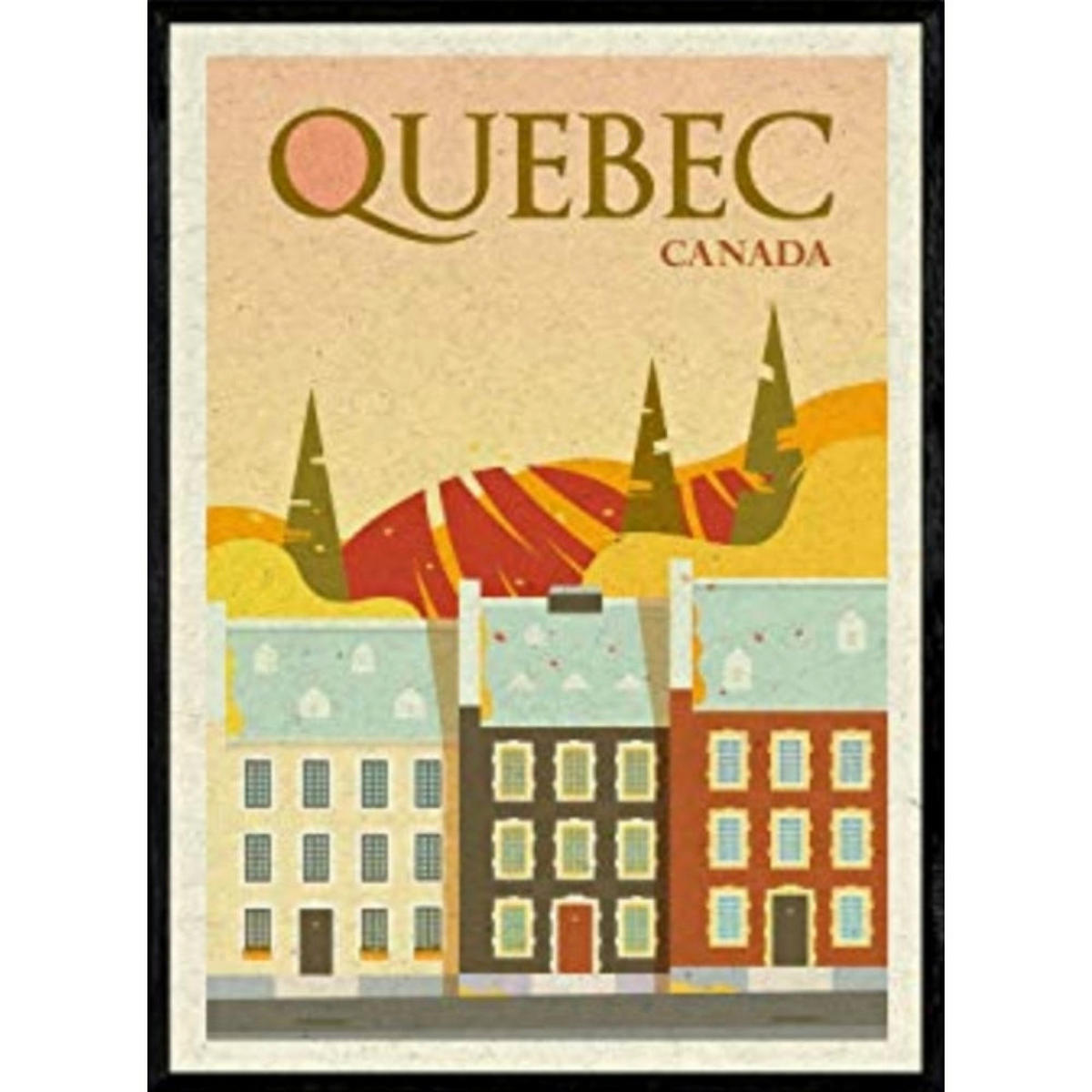 POSTER Quebec Stadtfarben A3 Rahmenlos - Klar, Papier (29.7/5/42cm) - Nacnic