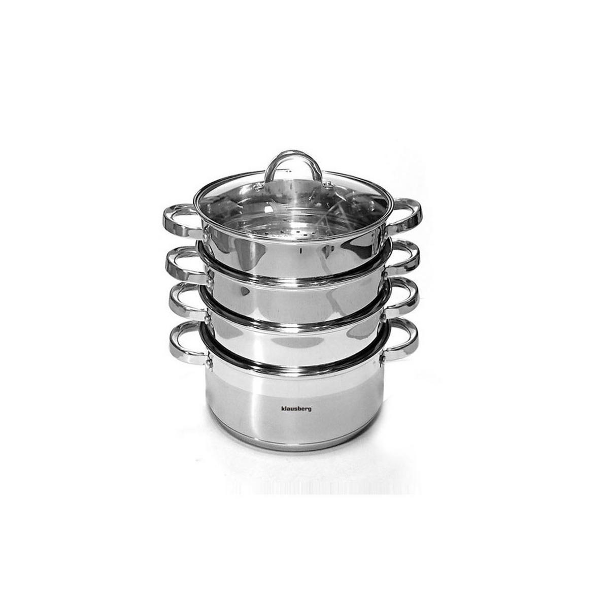 TOPF Silber 18/18/10 cm KB7137 - Silberfarben, Glas (18cm) - Klausberg 
