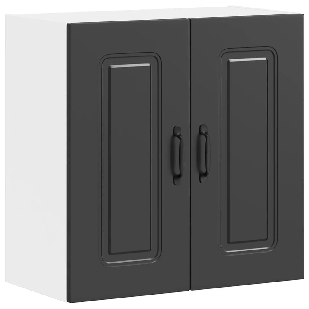 KÜCHEN-HÄNGESCHRANK Schwarz Holzwerkstoff - Schwarz, Holzwerkstoff (31/60/60cm) - vidaXL