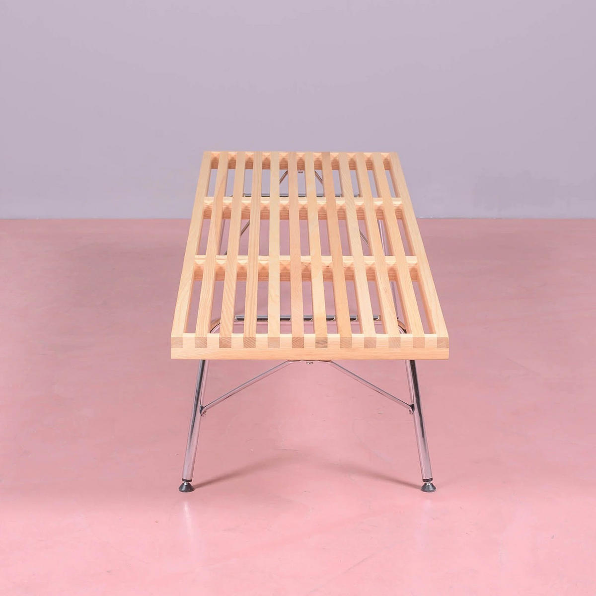 BANK Rechteckig Eschefarben 41/152/36 cm - Eschefarben, Holz (152/36/41cm) - Nest Dream