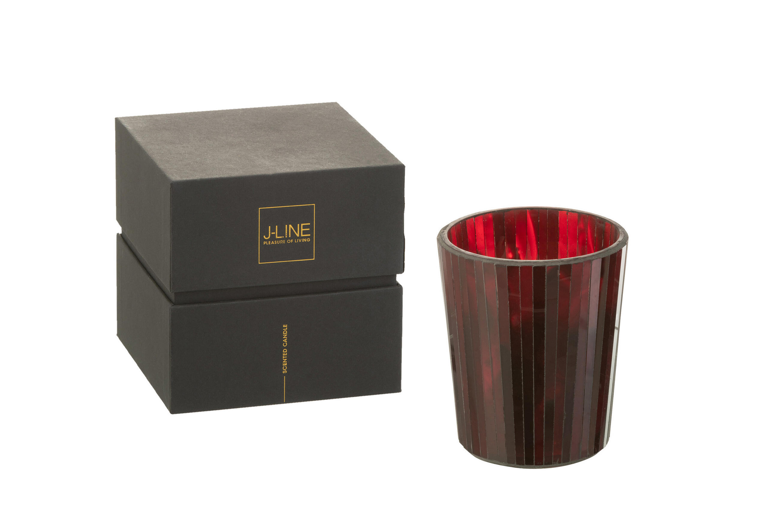 DUFTKERZE NOA - Rot - M - 55 Std. - Rot, Paraffin (12.5/15.5cm) - J-Line