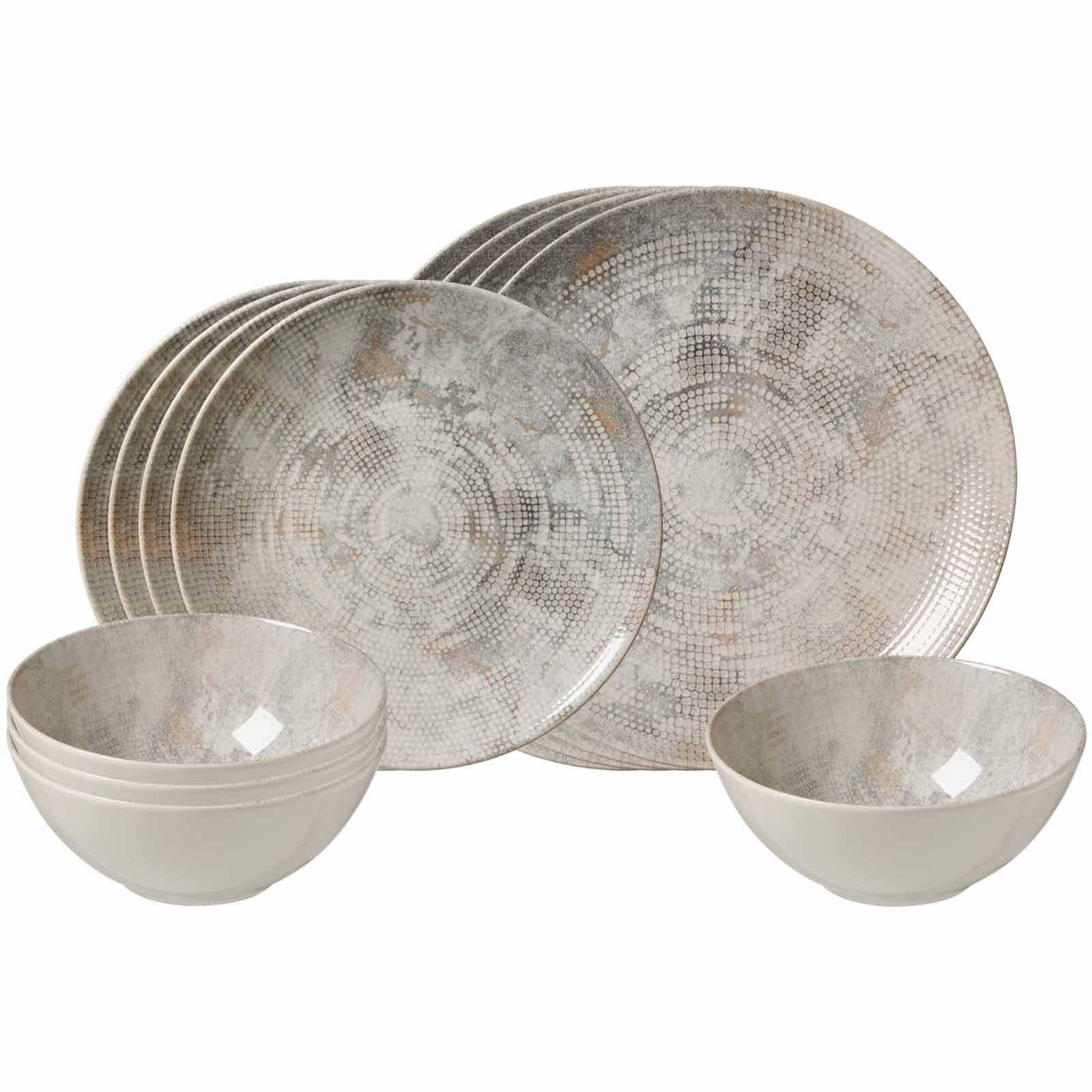 BASIC-SET Cecina Perle 12er Set - Weiß, Keramik (1/1/1cm) - Ritzenhoff Breker