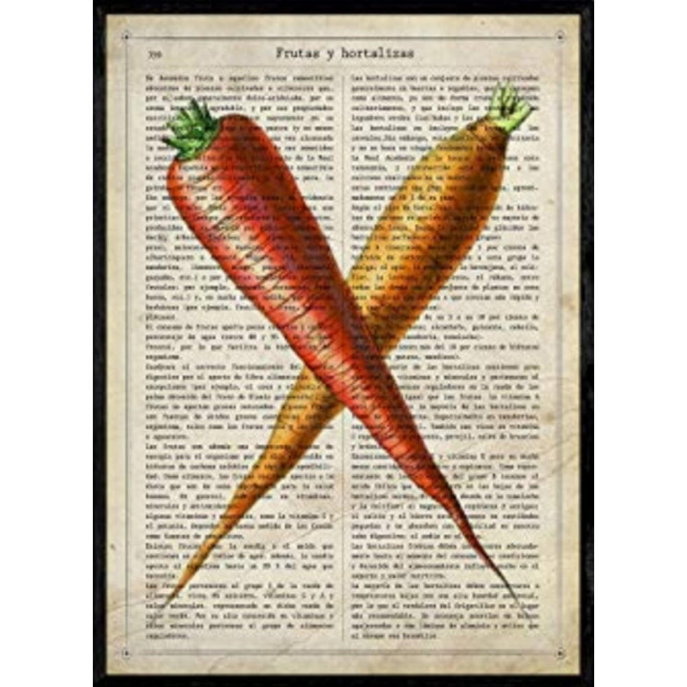 POSTER Karotten . A4 Rahmenlos - Klar, Papier (29.7/5/21cm) - Nacnic