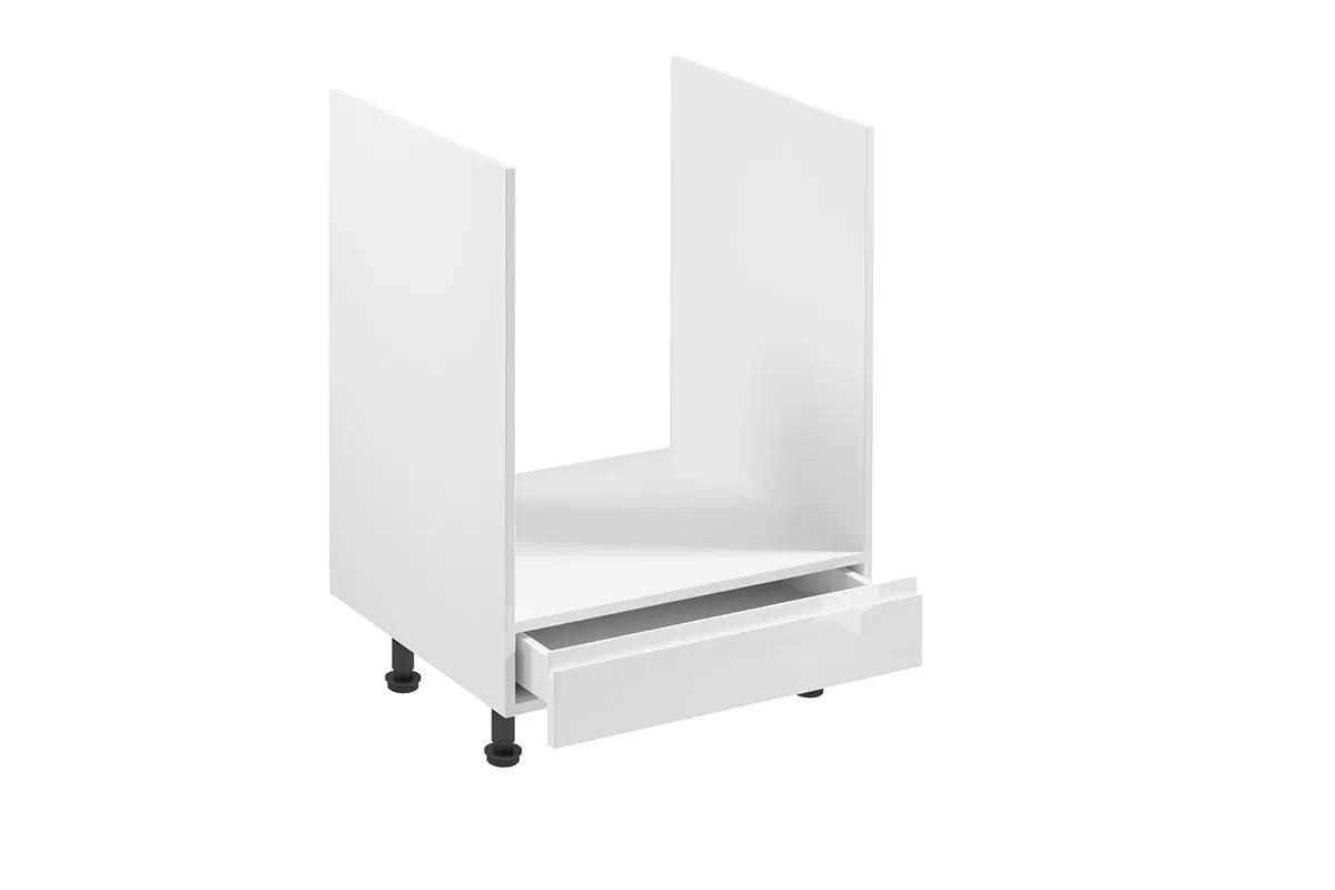 HERDUMBAUSCHRANK – 60 cm – D60ZK – Velmora – Weiß Hochglanz - Weiß Hochglanz, Holzwerkstoff (60/82/52cm) - ROYAL24_MARKT