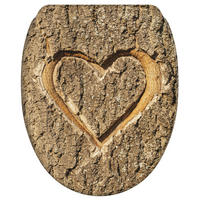 WC-SITZ mit Absenkautomatik & Top Fix True Love - Braun, Holzwerkstoff (37.7/5.5/48cm) - Sanilo