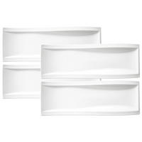 ANTIPASTITELLER NewWave weiß 42 x 15 cm 4er Set - Weiß, Keramik (15/3.7/42cm) - Villeroy & Boch
