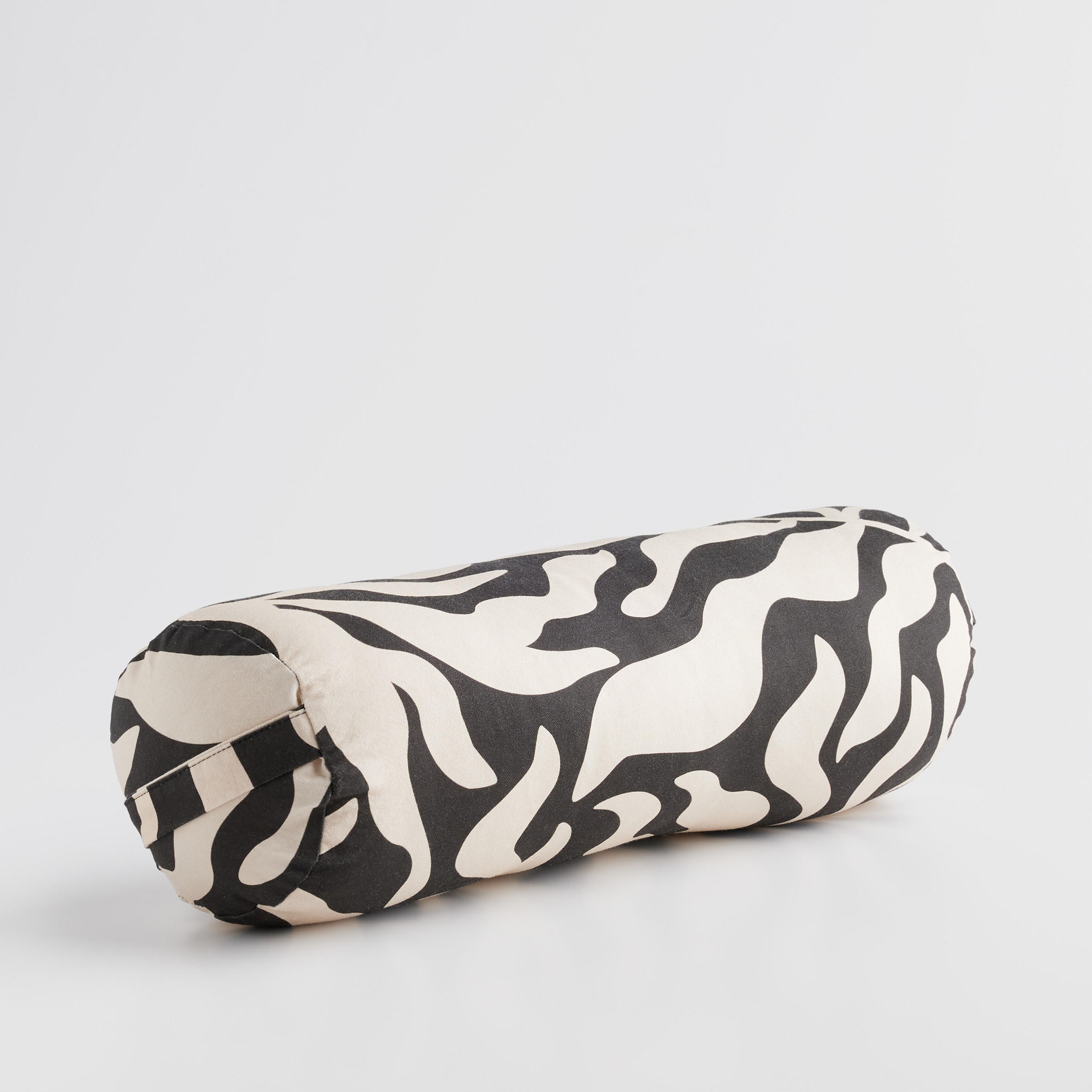 DEKO-ROLLENKISSEN Kamea - Schwarz, Textil (17cm) - home&you