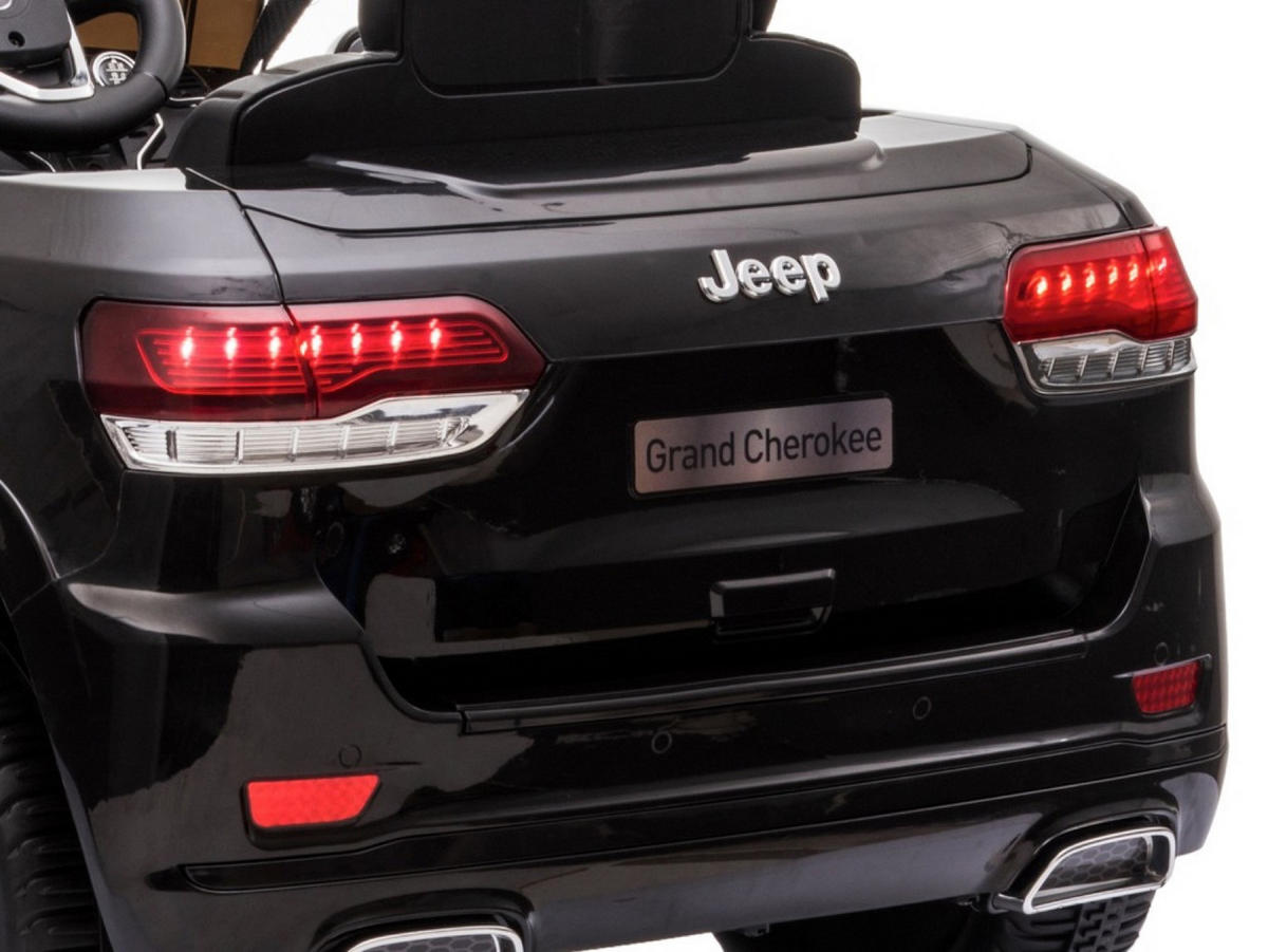 KINDER ELEKTROAUTO Jeep Grand Cherokee schwarz - Schwarz, Kunststoff (114/76/58cm) - TPFLiving