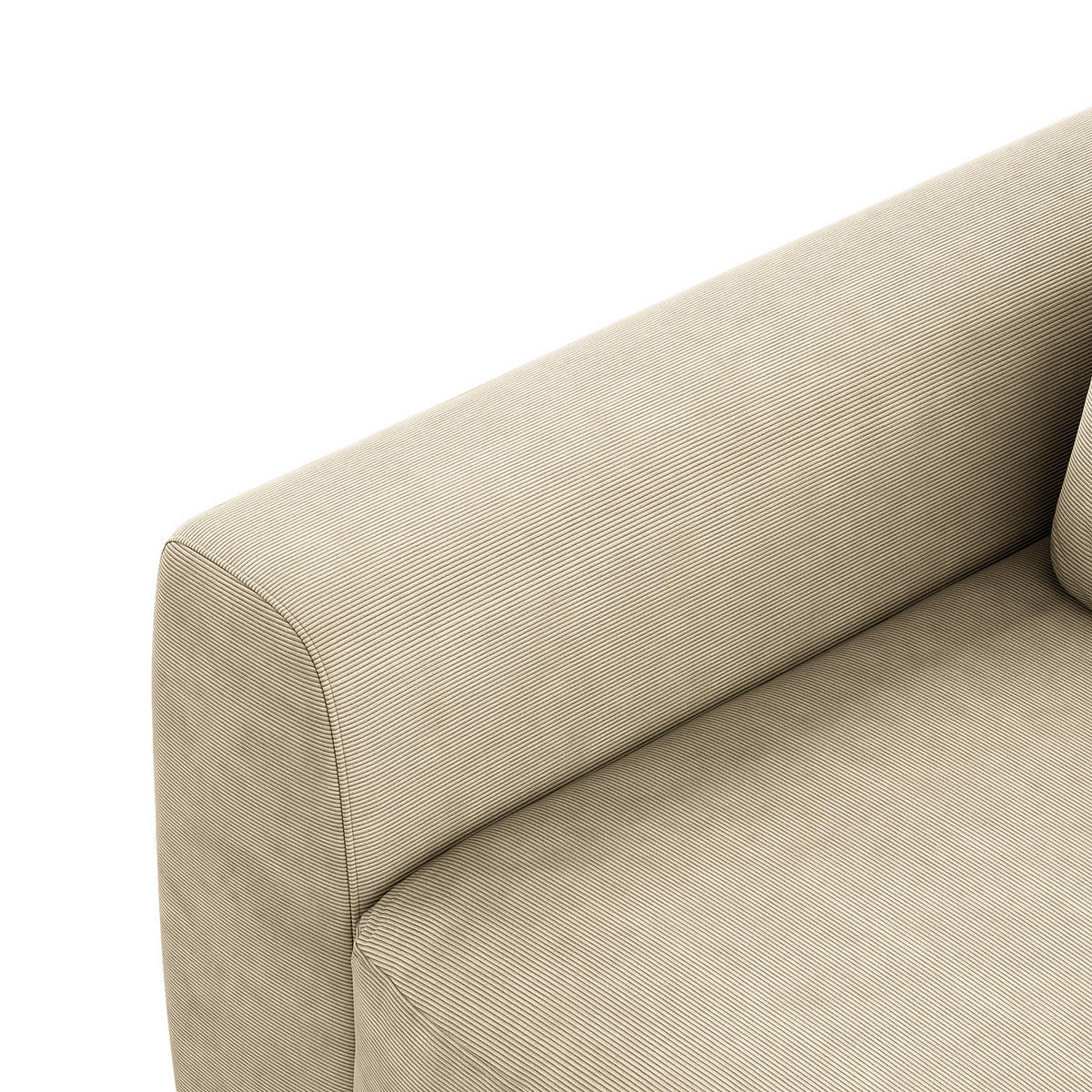 2-SITZER SOFA - Beige/Schwarz, Kunststoff/Textil (182/80/117cm) - home24