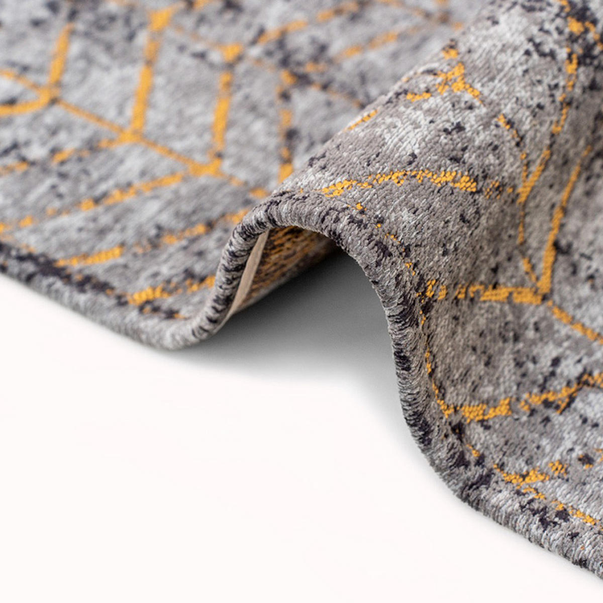 TEPPICH Broadway Glitter Mad Men Jacob's Ladder 280/390 cm - Schwarz, Naturmaterialien/Textil (280/390cm) - Louis De Poortere