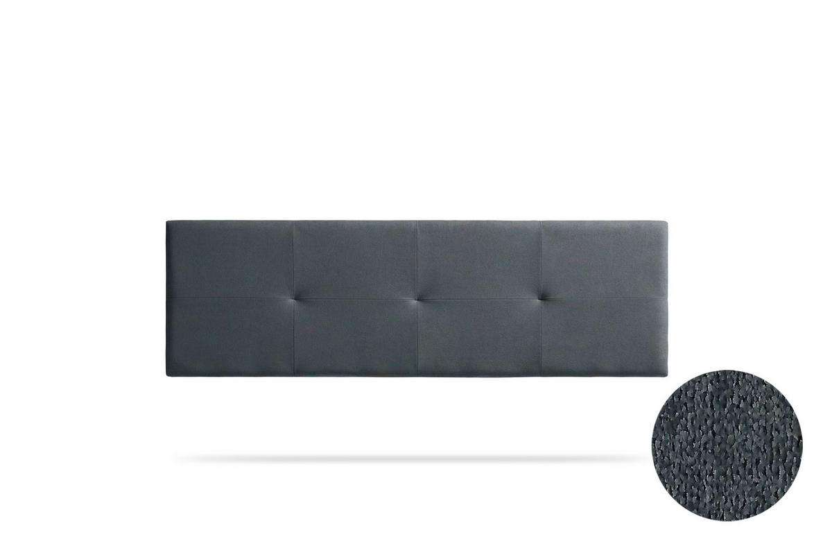 KOPFTEIL gepolstert ALTEA Aqualine 170x50x5 cm - Dunkelgrau - Moonia - Dunkelgrau, Holz (170/5/50cm)