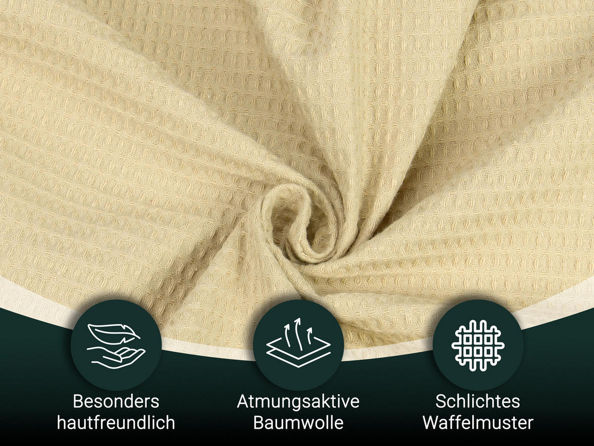 KUSCHELDECKE, 150x200 cm, 100% Baumwolle, Beige - Beige, Textil (150/200cm) - Zollner