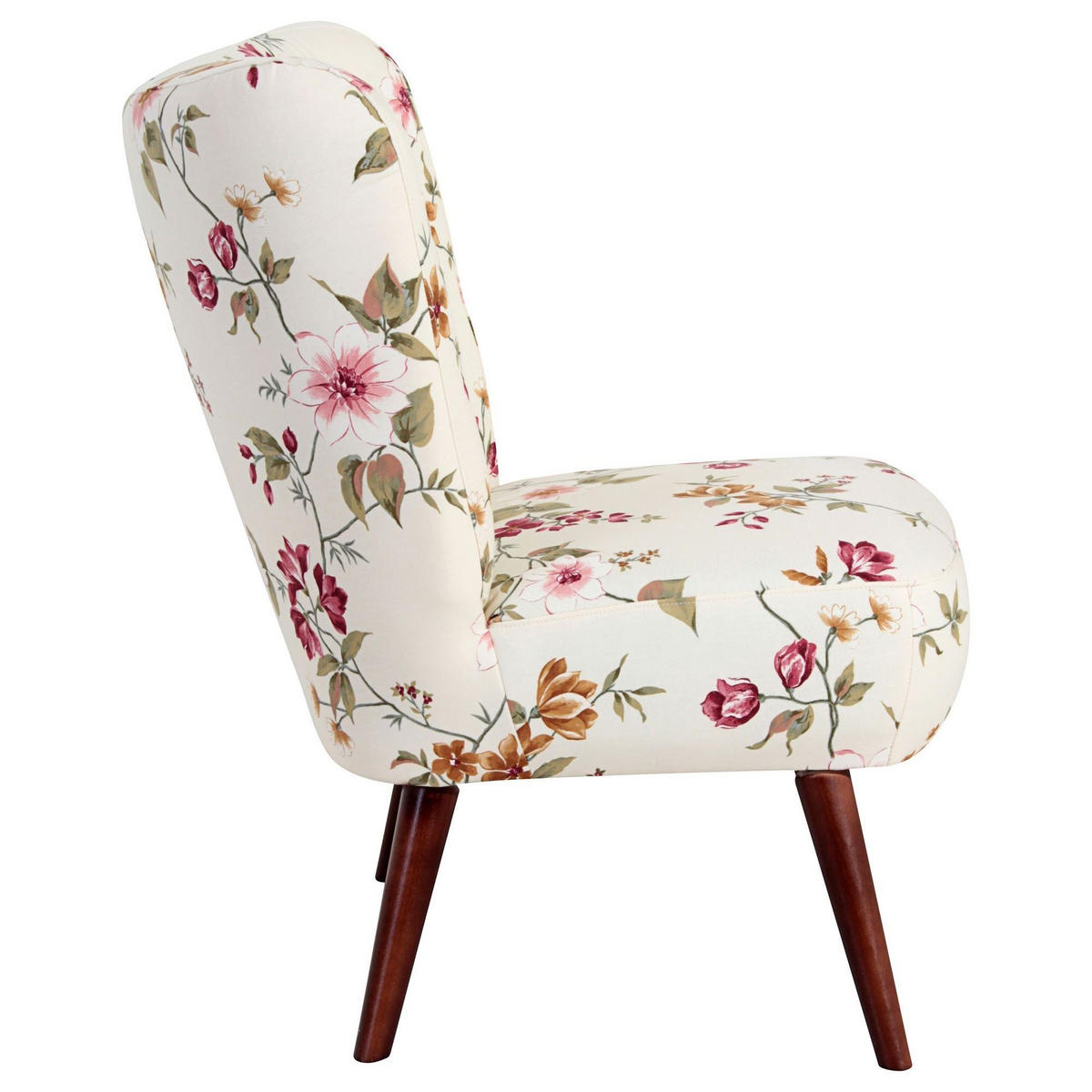 SESSEL Kassi Bezug Flachgewebe Buche nussbaum dunkel / weiß - Weiß, Kunststoff (69/80/68cm) - 58aufmkessel