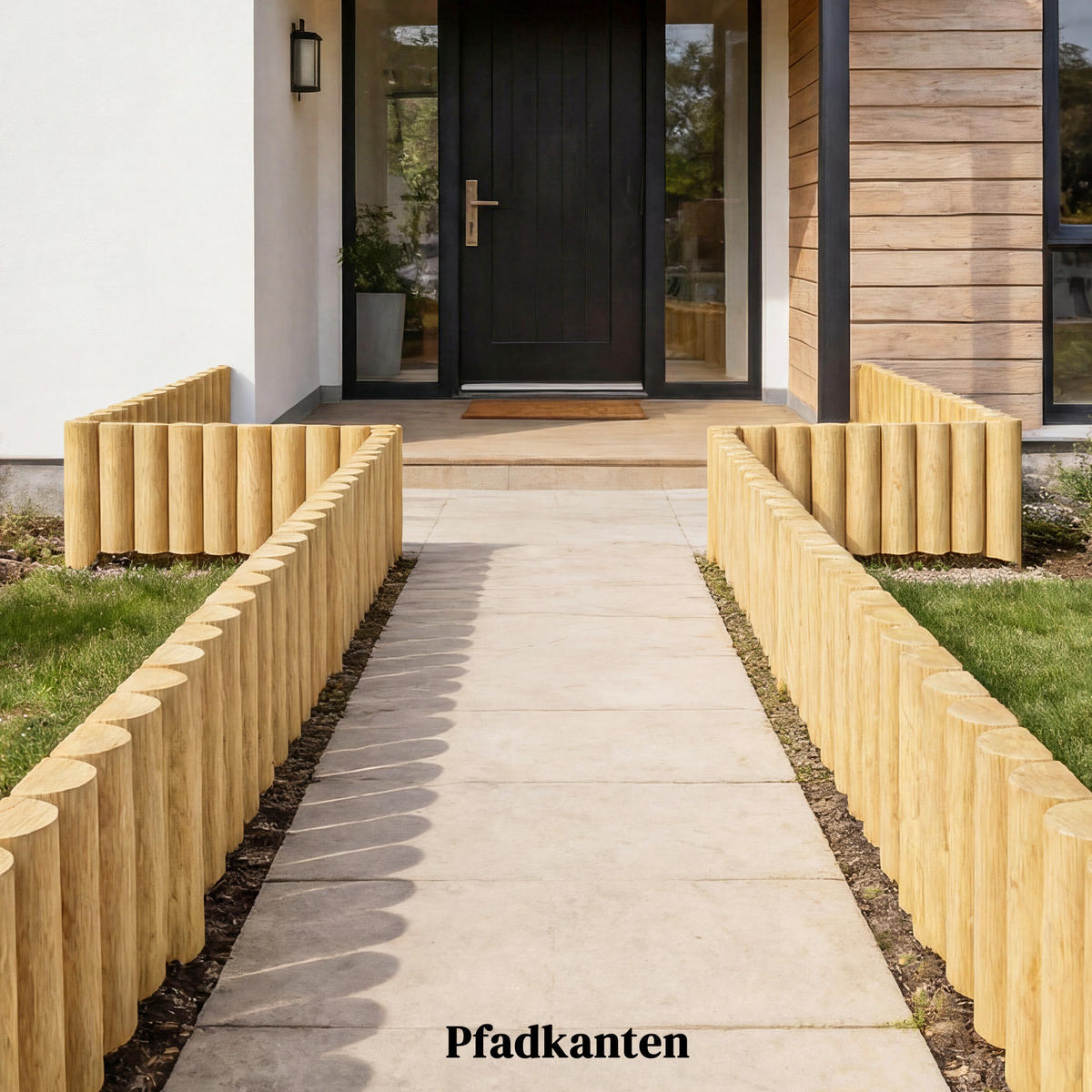 GARTENZAUN Tannenholz Naturholz - Naturfarben, Holz (2.7/30cm) - Outsunny