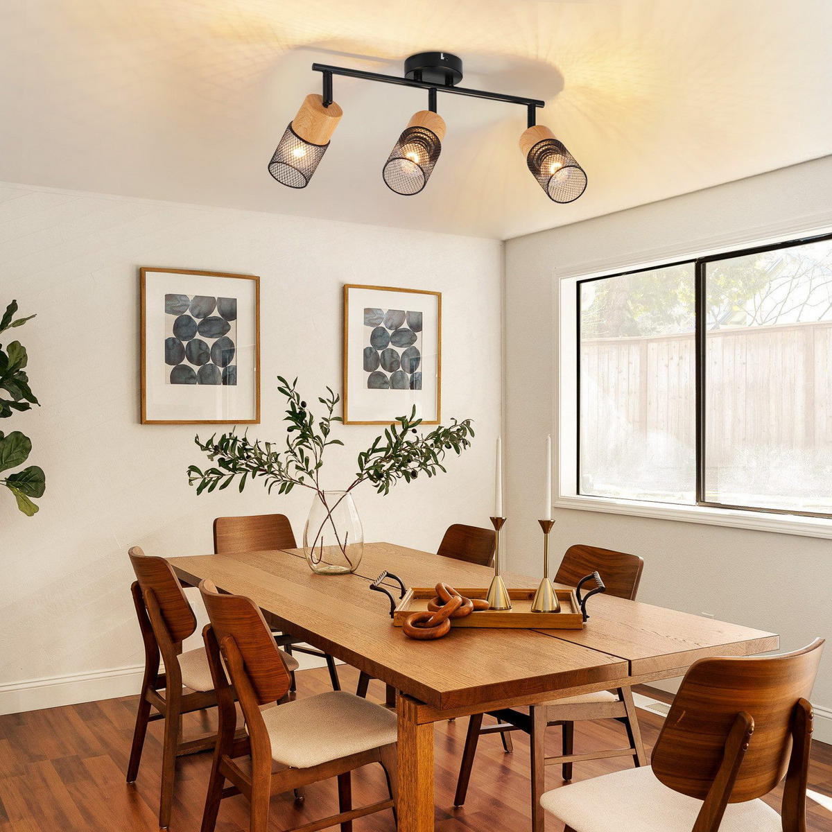 STRAHLER Wilhelmshaven 3-flammig 38.3/9/23 cm - Schwarz, Metall (38.3/9/23cm) - Nettlife