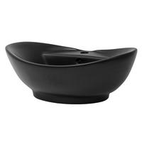 WASCHBECKEN - Schwarz, Keramik (39.5/20.5/59cm) - ML-DESIGN