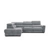 ECKSOFA CALVERA 5-Sitzer, grau - Grau, Holzwerkstoff/Textil (239/298cm) - Courtois Laville