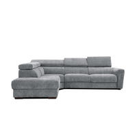 ECKSOFA CALVERA 5-Sitzer, grau - Grau, Holzwerkstoff/Textil (239/298cm) - Courtois Laville