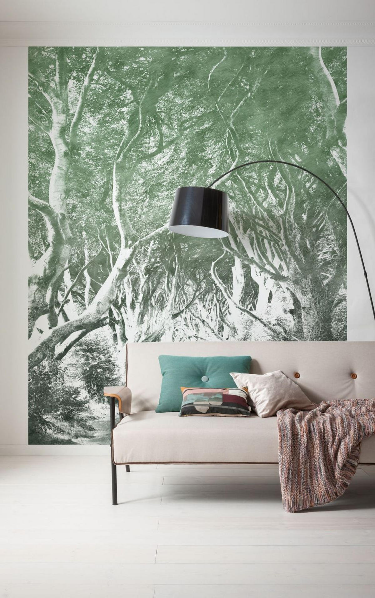 FOTOTAPETE Wald 200 x 250 cm - Grün, Papier (200/250cm) - Sanders & Sanders