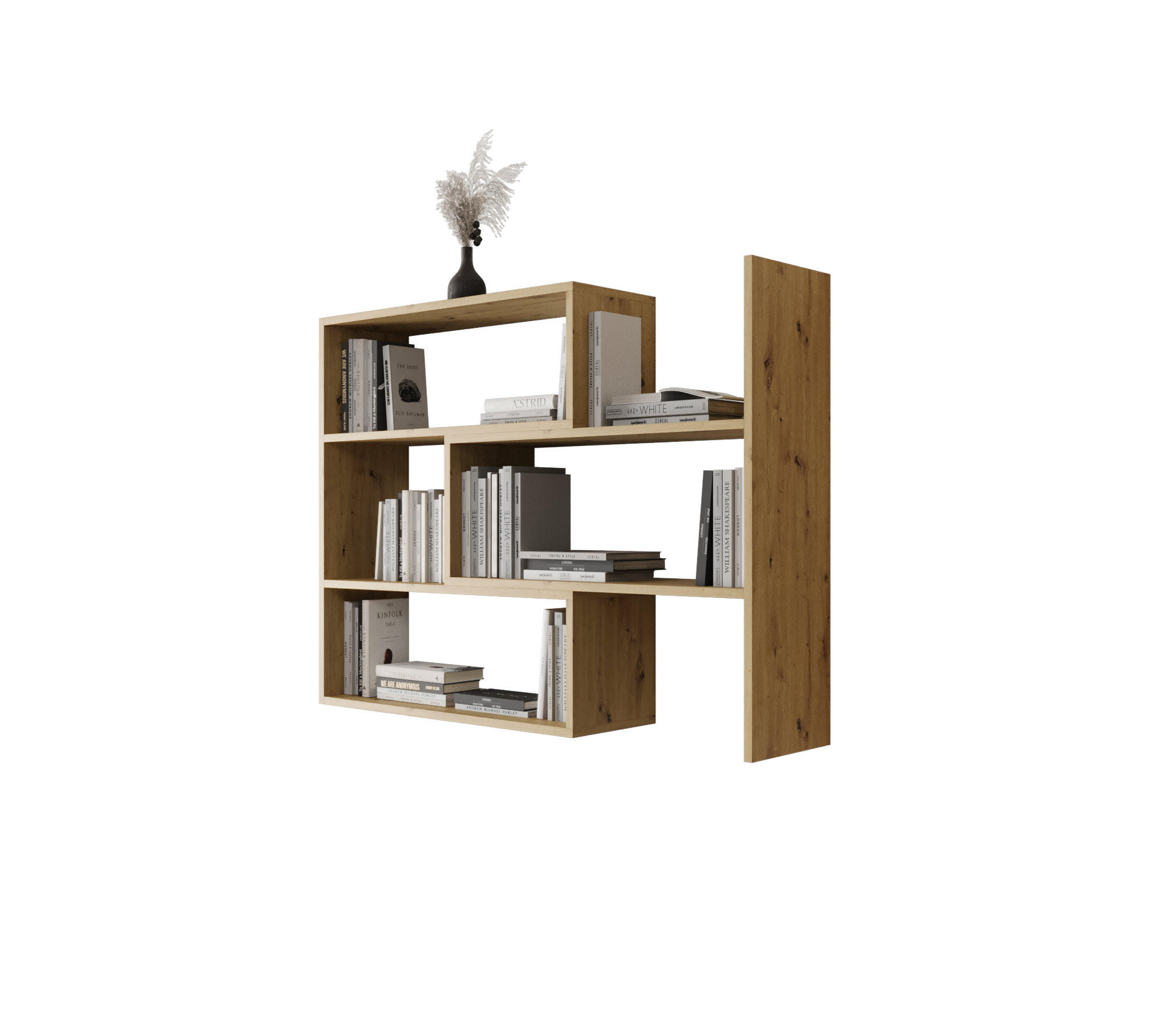 O-Sofa Wandregal Braun 125x83x24 cm