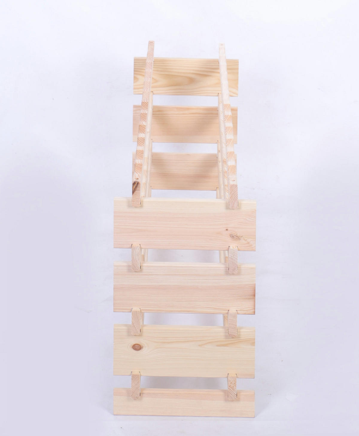 WEINREGAL VINOTECA FLEX PRO HxBxT 51x123x28cm 48 Flaschen auf 4 Ebenen Natur unbehandelt - Naturfarben, Holz (123/51/28cm) - PROREGAL