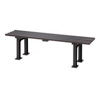 GARTENBANK Kuba 3 Sitzer Braun 42 x 150 x 37 cm Witterungskunststoff & UV Beständiger Kunststoff - Braun, Kunststoff (150/42/37cm) - PROREGAL
