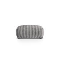 POUF Martina aus Cord hellgrau - Hellgrau, Textil (65/44/95cm) - Micadoni